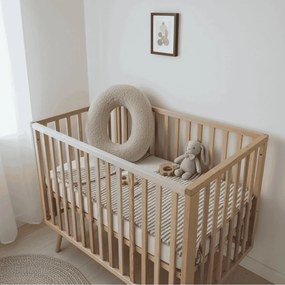 Stewehome Μαξιλάρι γράμμα Ο με γέμιση από ελαφρύ πολυεστερικό υλικό και ύφασμα Κρεμ