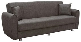 SYDNEY Καναπές - Κρεβάτι με Αποθηκευτικό Χώρο, 3Θέσιος Ύφασμα Καφέ  Sofa:210x80x75 Bed:180x100cm [-Καφέ-] [-Ύφασμα-] Ε9933,3