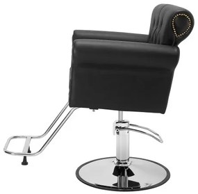 VEVOR Salon Chair, Barber Chair for Hair Stylist, Styling Chair with Heavy Duty Hydraulic Pump, 360° Swivel Hair Salon Chair with Footrest for Beauty Spa Shampoo, Max Load Weight 330 lbs, Black