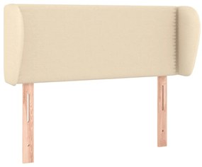 vidaXL Κεφαλάρι με Πτερύγια Κρεμ 103x23x78/88 εκ. Υφασμάτινο