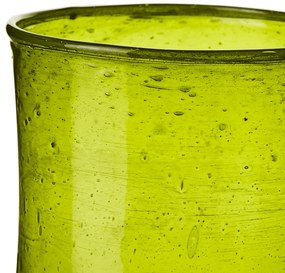 Violetta γυάλινο βάζο πράσινο 17εκ