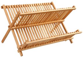 Πιατοθήκη Labon pakoworld bamboo φυσικό 42,5x33,5x25,5εκ
