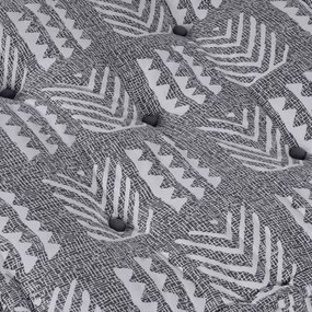 vidaXL Μονάδα Μοντέρνου Καναπέ Εκτύπωση Γκρι 70 x 70 x 36 εκ Ύφασμα