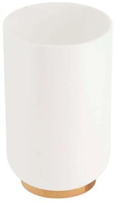 Ποτήρι Μπάνιου Με Bamboo 06.6174210 White Plastic