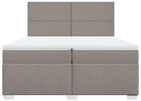 ΚΡΕΒΑΤΙ BOXSPRING ΜΕ ΣΤΡΩΜΑ TAUPE 200X200 ΕΚ. ΥΦΑΣΜΑΤΙΝΟ 3290592