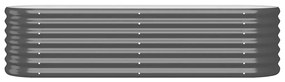vidaXL Ζαρντινιέρα Ανθρακί 152x40x36 εκ Ατσάλι με Ηλεκτρ. Βαφή Πούδρας