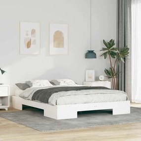 vidaXL Σκελετός Κρεβατιού Λευκό 140 x 200 cm