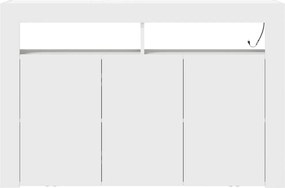 vidaXL Πλαϊνό γραφείο Λευκό 116 x 30 x 75 εκ. Επεξεργασμένο ξύλο