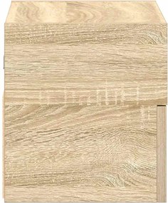 vidaXL Κομοδίνα Επιτοίχια 2 τεμ. Sonoma Δρυς 45x26x28,5 εκ.