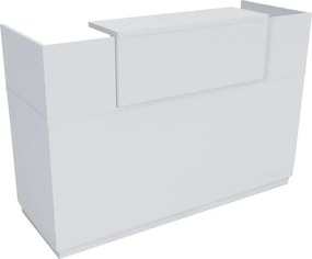 Γραφείο reception Lotus pakoworld σε λευκή απόχρωση  140x70x110εκ