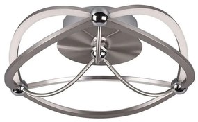 Φωτιστικό Οροφής - Πλαφονιέρα Charivari 621210107 SMD-LED D41x14cm Nickel Trio Lighting Metal