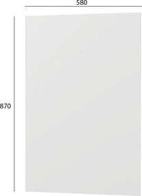 Κάτω Πλαϊνό Κουζίνας Modest Λευκό 58x1.6x87cm