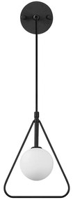 Φωτιστικό Τοίχου - Απλίκα Geometri 942FLG2106 20x15x41/117cm 1xG9 10W Black Opviq