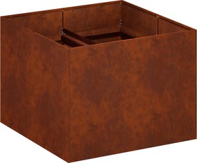 vidaXL Γλάστρα Κήπου Σκ rusty 80 x 80 x 60 εκ.