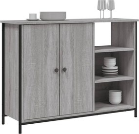 vidaXL Ντουλάπι Γκρι Sonoma 100x33x75 εκ. από Επεξεργασμένο Ξύλο