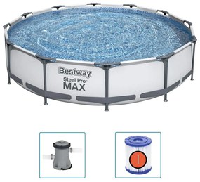 Bestway Σετ Πισίνας Steel Pro MAX 366 x 76 εκ.