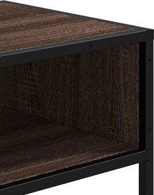 vidaXL Τραπέζι Κονσόλα Καφέ Δρυς 90x35x80 εκ. Επεξεργασμένο Ξύλο