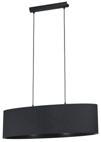 Φωτιστικό Οροφής Maserlo 1 99044 Black Eglo Metal, Fabric