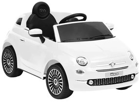 vidaXL Παιδικό Αυτοκίνητο Ηλεκτρικό Fiat 500 Λευκό