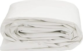 vidaXL Μουσαμάς Λευκός 3 x 5 μ. 650 γρ./μ²