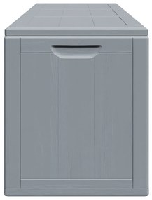 vidaXL Μπαούλο Αποθήκευσης Κήπου Γκρι 270 Λίτρα Όψη ξύλου από PP