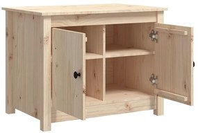 vidaXL Τραπεζάκι Σαλονιού Γκρι 71x49x55 εκ. από Μασίφ Ξύλο Πεύκου