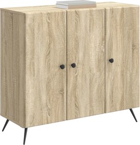 vidaXL Πλαϊνό γραφείο Sonoma Δρυς 89 x 34,5 x 80 εκ Επεξεργασμένο Ξύλο