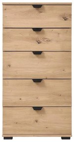 Κομότα - Συρταριέρα Duero 5F Artisan Oak 45x40x95 εκ. 45x40x95 εκ.