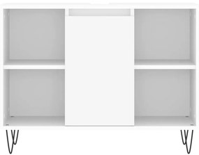 Ντουλάπι Μπάνιου Λευκό 80 x 33 x 60 εκ. Επεξεργασμένο Ξύλο - Λευκό