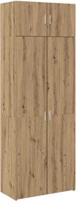 vidaXL Ντουλάπι αποθήκευσης 2 pcs Artisan Oak 80 x 42,5 x 225 εκ