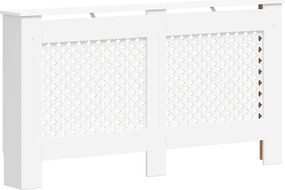 vidaXL Κάλυμμα Καλοριφέρ Λευκό 152 x 19 x 81,5 εκ. από MDF