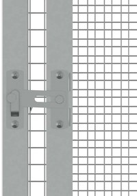 vidaXL Κλουβί Πουλιών Ανθρακί 213,5x217,5x211,5 εκ Γαλβανισμένο Χάλυβα