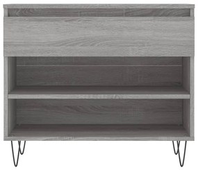 vidaXL Παπουτσοθήκη Γκρι Sonoma 70x36x60 εκ. από Επεξεργασμένο Ξύλο