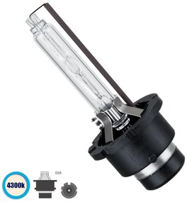 GloboStar® 84024 D2S/D2C 1 x Λάμπα Βασικού Φωτισμού Αυτοκινήτου &amp; Μοτοσυκλέτας Xenon HID 35W 3200lm IP20 Φυσικό Λευκό 4300K