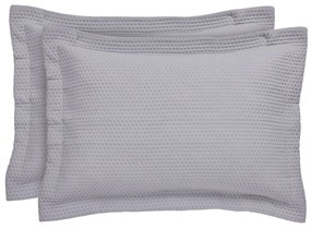 Ζεύγος Μαξιλαροθήκες Καπιτονέ (50x70) Das Home 9635 Grey