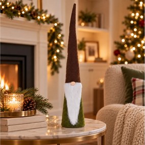 ΔΙΑΚΌΣΜΗΣΗ &amp; DECO ΣΕ ΕΟΡΤΑΣΤΙΚΌ ΠΝΕΎΜΑ SANTA WITH LONG CAP FELT 55CM DH8055351