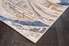 Stewehome μοντέρνο χαλί γκρι μπλε 100x300x6 cm