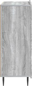 vidaXL Πλαϊνό γραφείο Γκρι Sonoma 66 x 34,5 x 92 εκ.