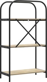 vidaXL Ράφι Βιβλίων Δρύς Sonoma 60 x 30 x 109 εκ Επεξεργασμένο ξύλο