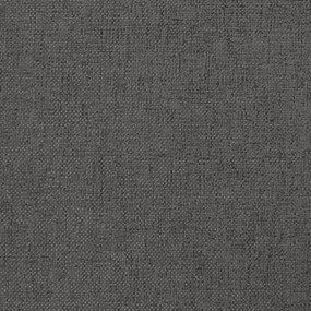 vidaXL Υποπόδιο Σκούρο Γκρι 60x60x36 εκ. Ύφασμα & Συνθετικό Δέρμα