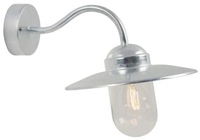Φωτιστικό Τοίχου Luxembourg 22671031 42x11cm 1xE27 60W IP54 Steel Nordlux Steel,Glass