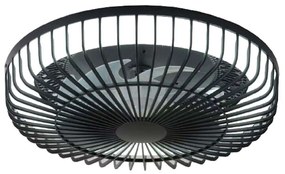 Ανεμιστήρας Ορόφης Waterton 101000620 Φ55x25cm Με Φως Dim Led 72W Black Itlighting Διάμετρος 55 cm