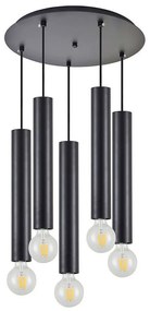 Φωτιστικό Οροφής Adept Tube 77-8673 40x40x300cm 5xE27/GU10 60W Black Homelighting