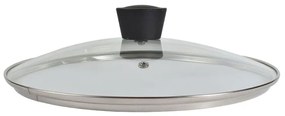 Καπάκι Μαγειρικών Σκευών Magma 01-6174 Φ24cm Γυάλινο Clear Estia Glass