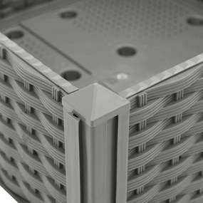 vidaXL Ζαρντινιέρα 160 x 40 x 23 εκ. από Πολυπροπυλένιο