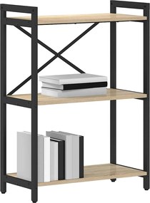 vidaXL Ράφι Βιβλίων Δρύς Sonoma 60 x 30 x 85 cm Επεξεργασμένο ξύλο