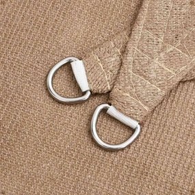 vidaXL Πανί Σκίασης Taupe 3,6 x 3,6 x 3,6 μ. από HDPE 160 γρ./μ²
