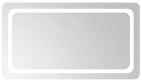 vidaXL Καθρέφτης Μπάνιου με LED 90x50 εκ.