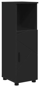vidaXL Σετ Επίπλων Μπάνιου Επιτοίχιο 5 pcs Μαύρο 61 x 35 x 64 εκ.