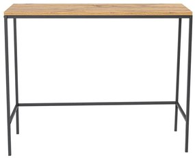 Κονσόλα Canvas 706CLN1111 100x30x80cm Pine-Black Melamine, Metal